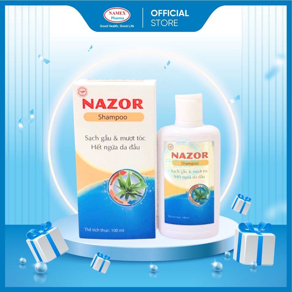 Dầu gội trị nấm NAZOR 100mL